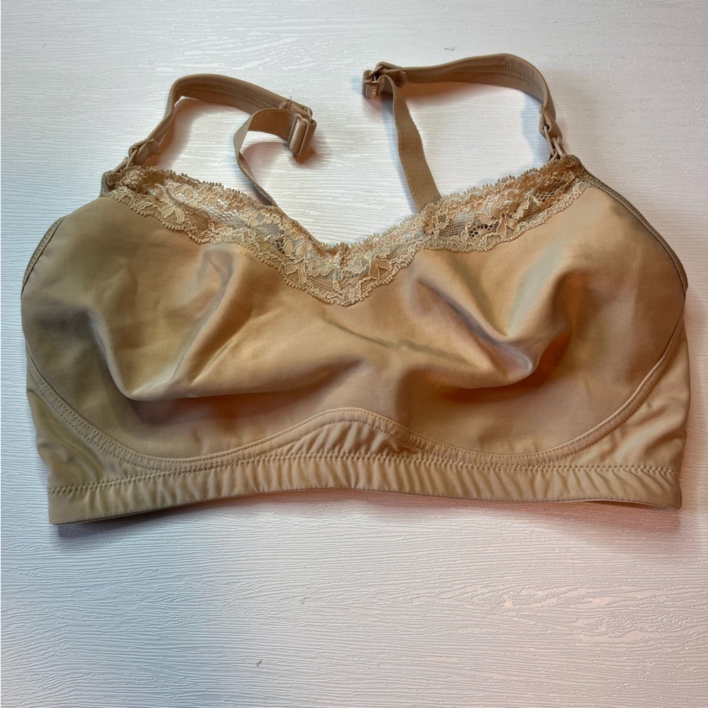 Elle Macpherson Intimates Beige Nursing Bra Size 34DD